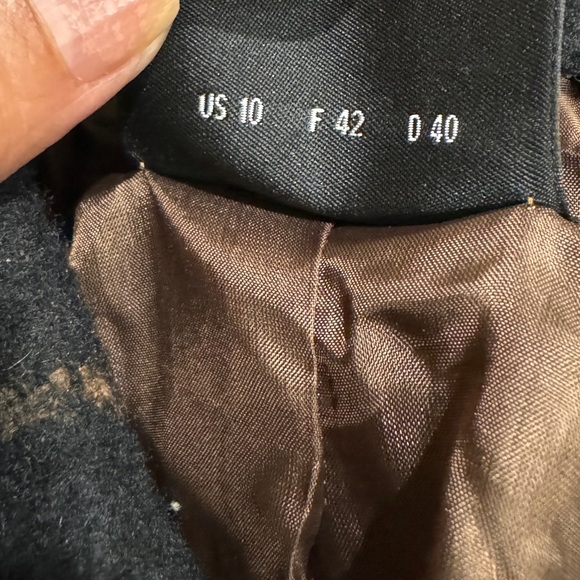 Akris size 10 black camel alpaca designer jacket - Picture 7 of 8